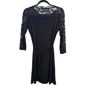 Ivanka Trump Dress Women Sz 2 Black Lace Designer Date Wedding Quiet Luxury